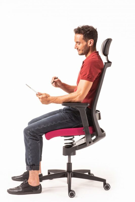 Ergonomische bureaustoel - Adaptic Evora rood - De voordelen van adaptic-bureaustoelen