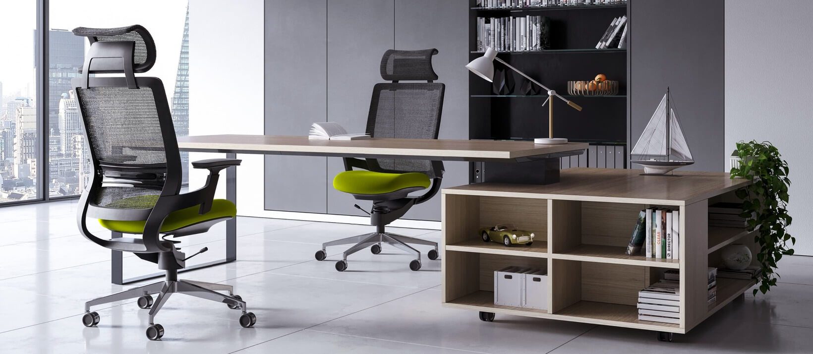 Ergonomische bureaustoel - Adaptic COMFORT Groen