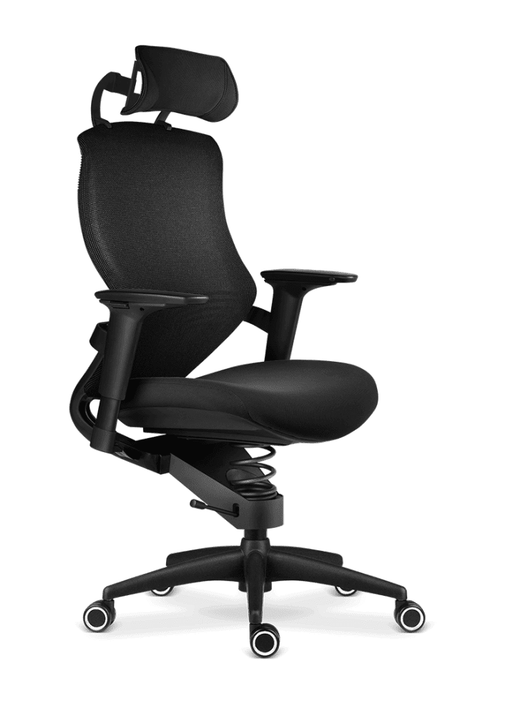 Adaptic-Xtreme zwart met hoofdsteun